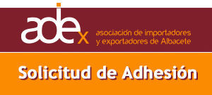 Solicitud de adhesión a la Asociación de importadores y exportadores de Albacete
