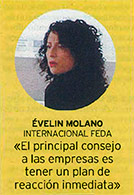 Évelin Molano, Internacional FEDA